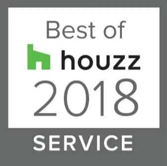 A logo for the best of houzz service in 2018