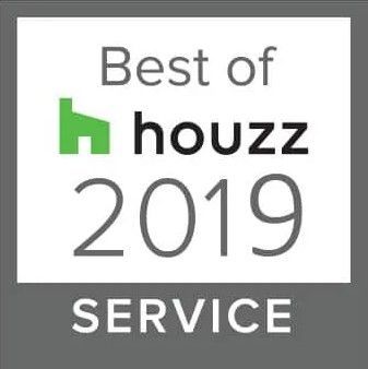 A logo for the best of houzz service in 2019.