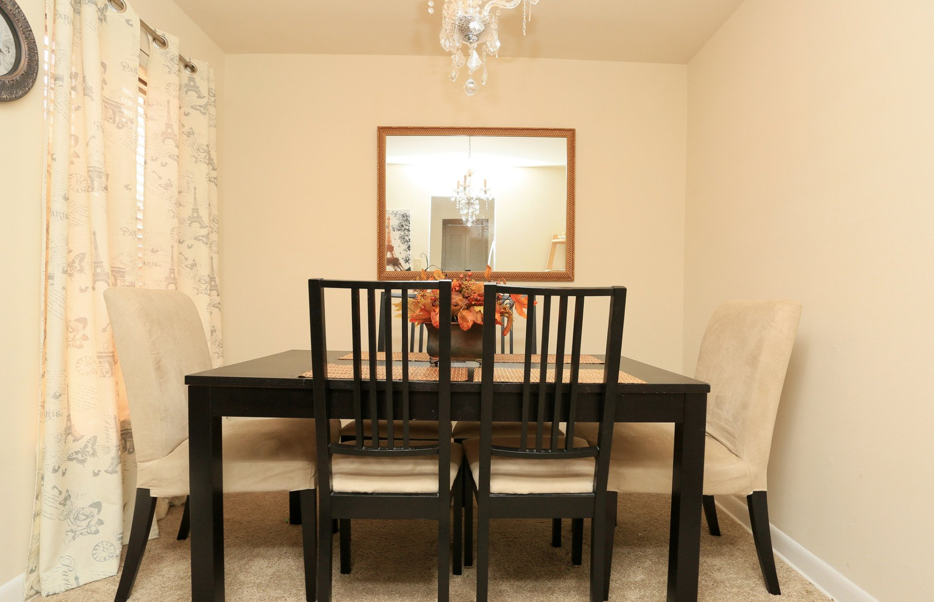 dining room with table and chairs