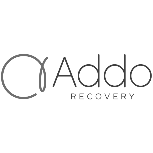 A logo for addo recovery is shown on a white background.