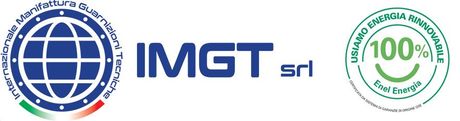 IMGT srl logo con  logo 100% usciamo energia rinnovabile