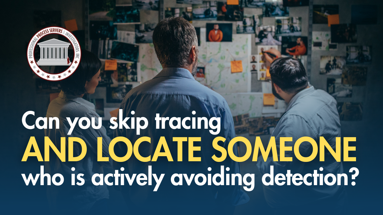 Check Trace Process Can you skip tracing and locate someone who is actively avoiding ...