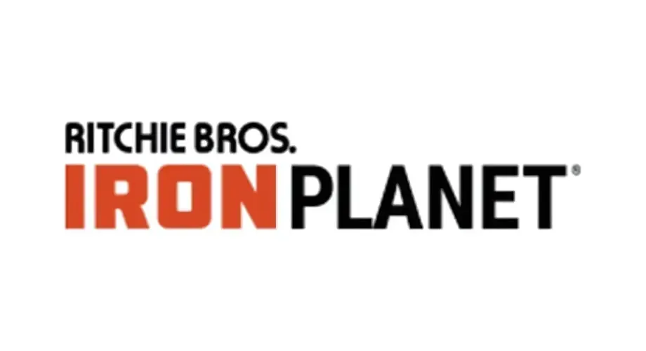 Ritchie Bros. IronPlanet logo: black text "Ritchie Bros." above bold orange "IRON PLANET" on white.