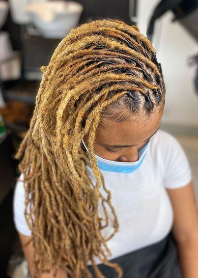 long light coloured dreadlocks
