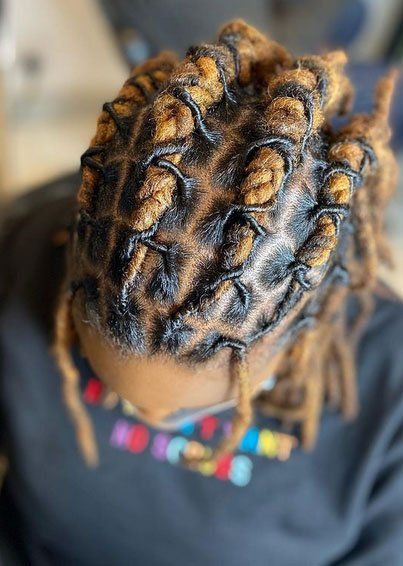 Black and brown dreadlocks