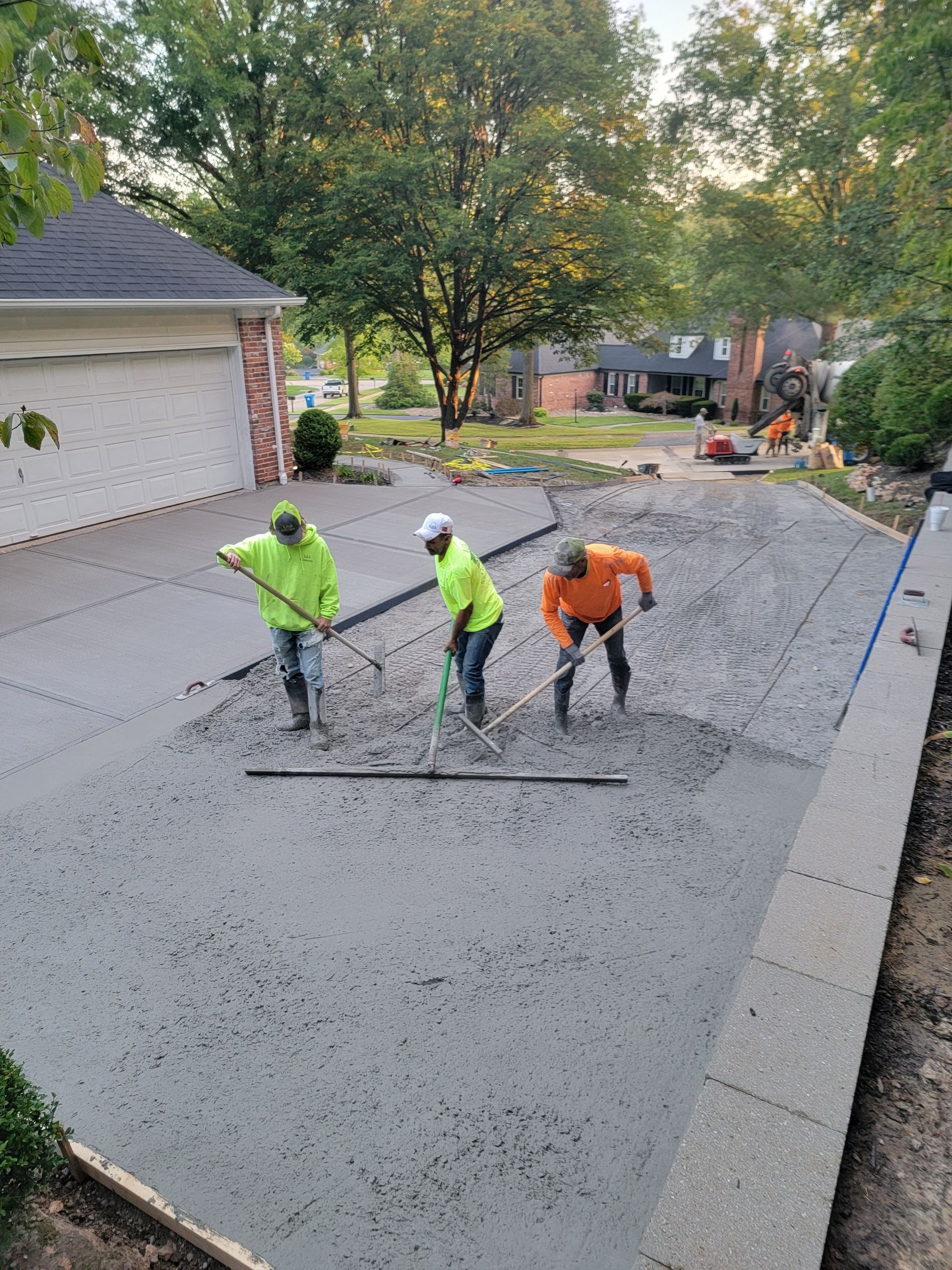 New driveway by L & S Concrete STL in Wildwood MO