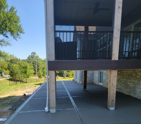 new patio in Wentzville MO by L & S Concrete STL