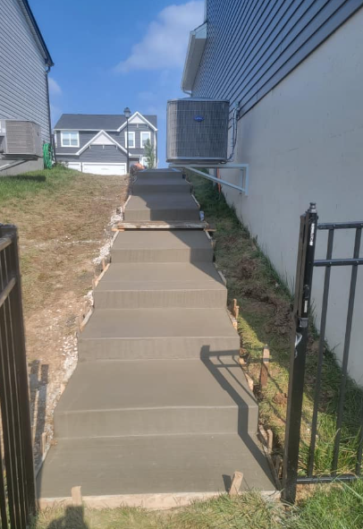 new concrete steps by L & S Concrete STL in Wentzville MO