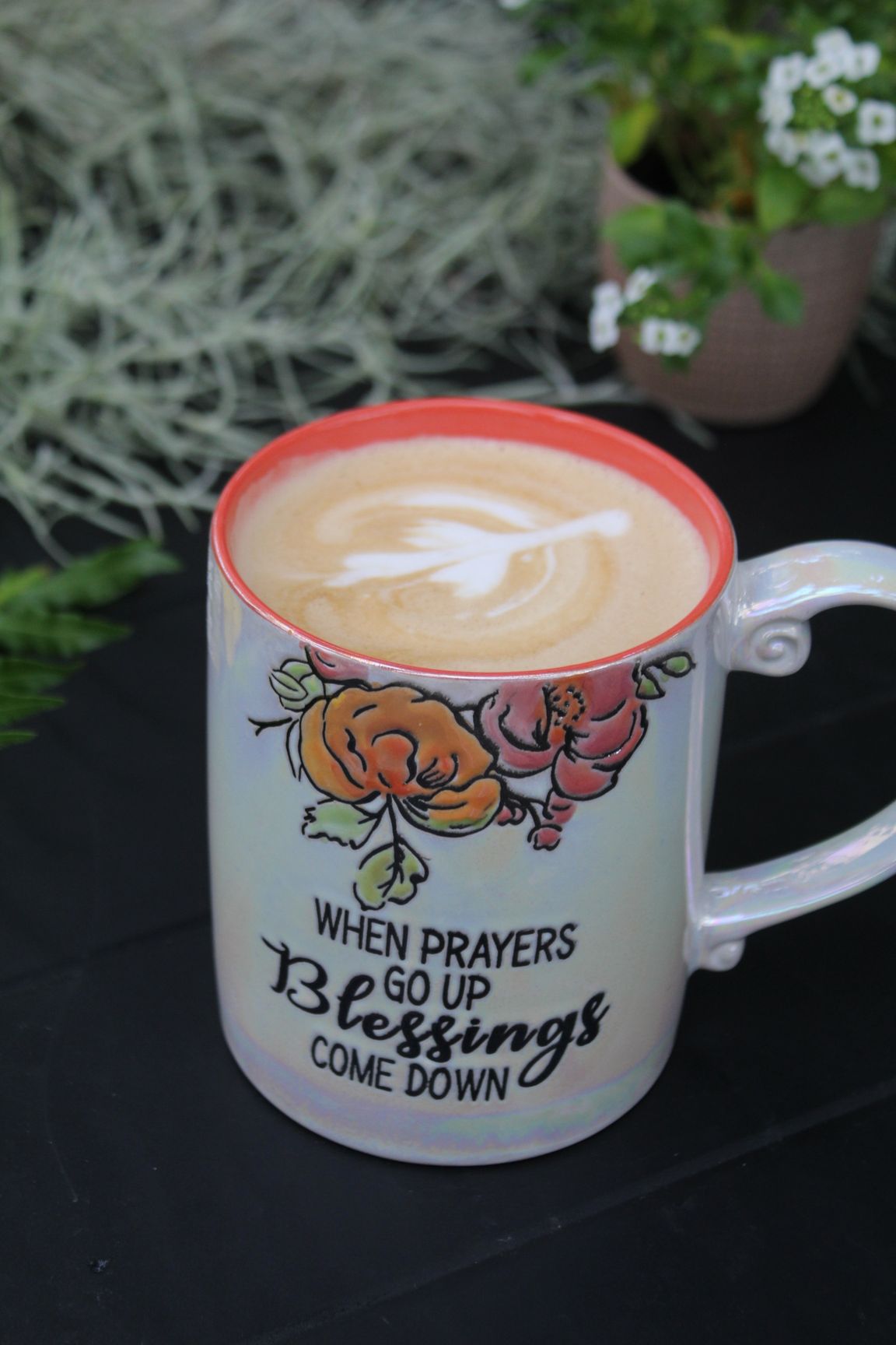 Fruit bowl with blueberries, strawberries, bananas, coconut, and chia seeds.