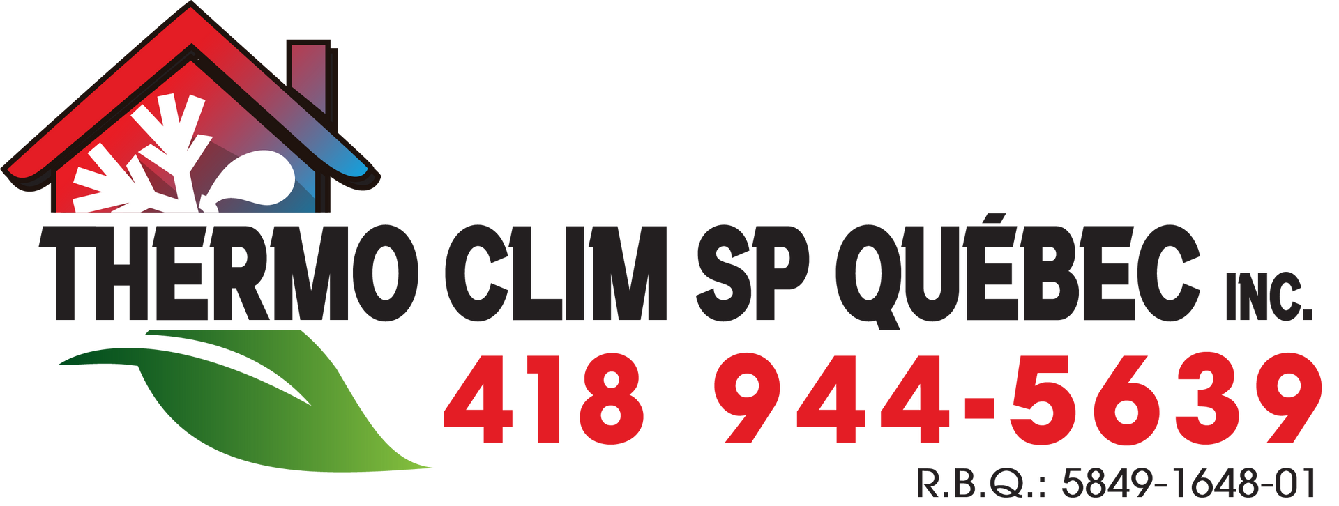 Un logo pour thermo clim sp quebec inc.