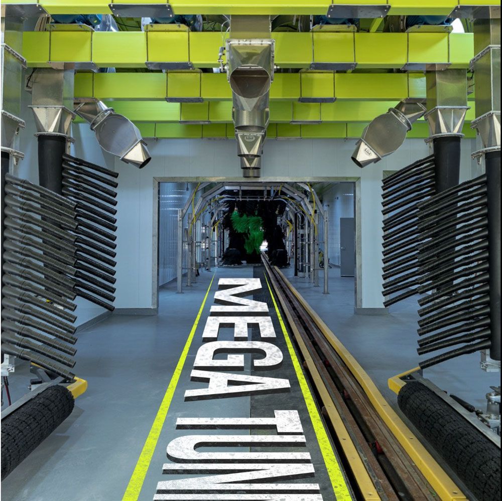 Car wash interior with 