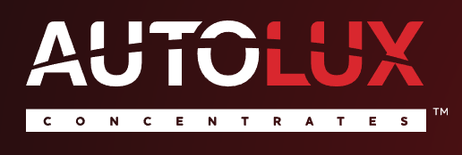 Logo for Autolux Concentrates. The word 