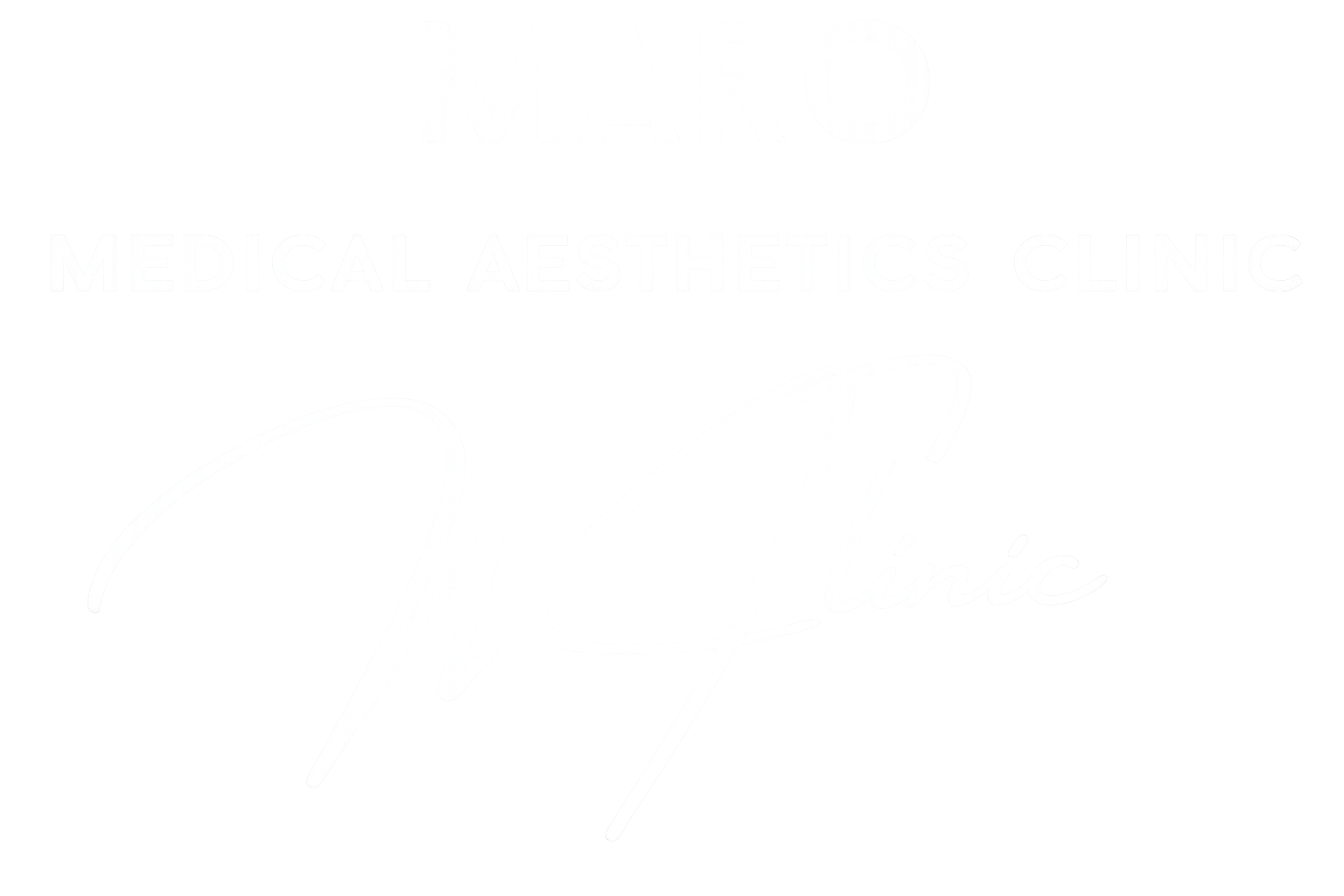 Logo for MARO Medical Aesthetics Clinic, with text 