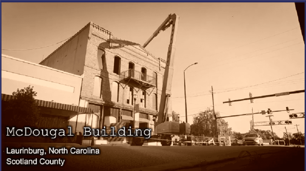 The McDougal Building in Laurinburg, NC