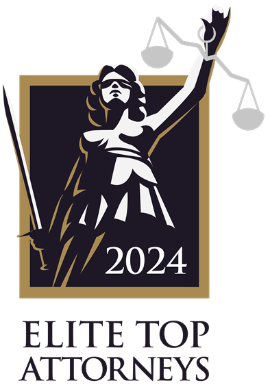 A logo for the elite top attorneys in 2024