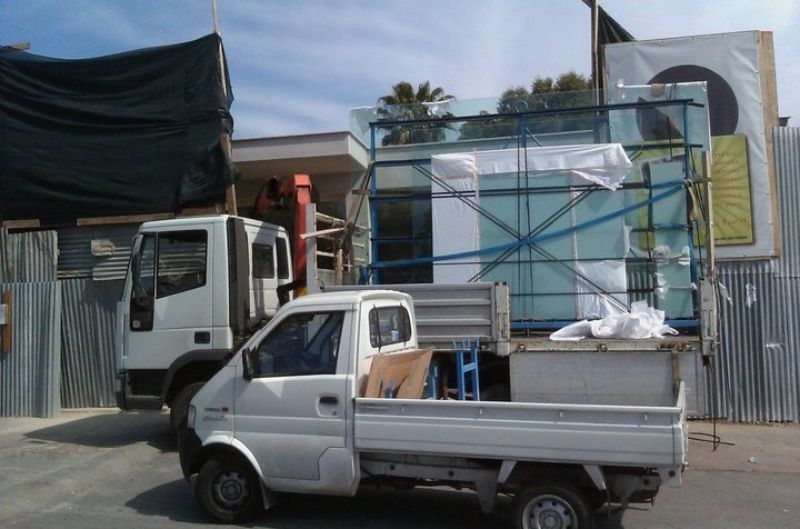 camion con trasporto