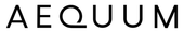 Słowo aequum jest napisane na czarno na białym tle