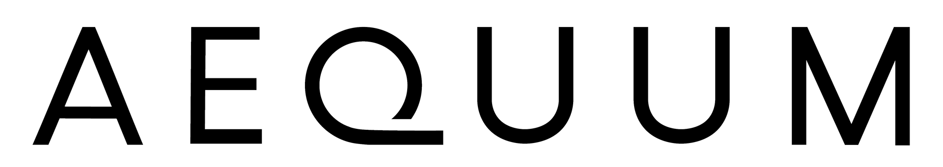 Słowo aequum jest napisane na czarno na białym tle