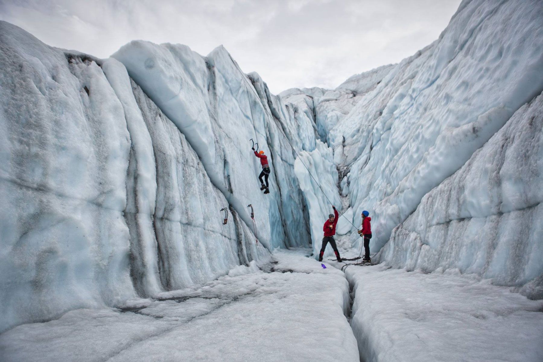 Glacier climbing guided trip
