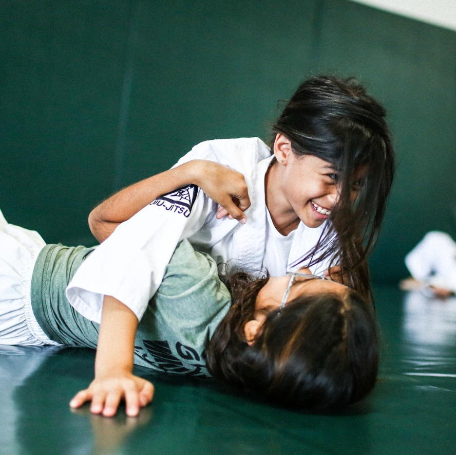Kids practice safe Jiu-Jitsu drills at Gracie Jiu-Jitsu San Jose in San Jose, CA to build confidence