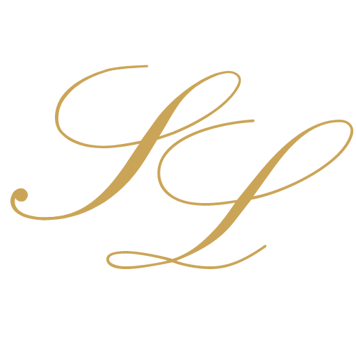 Blue columns and roof logo with 