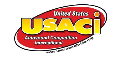 Usaci autosound competition international logo on a white background