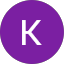 The letter k is in a purple circle on a white background.