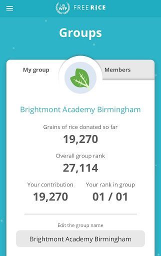 Birmingham  rice donations program