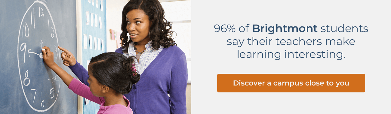 96% of Brightmont students say their teachers make learning interesting. Discover a campus close to you.
