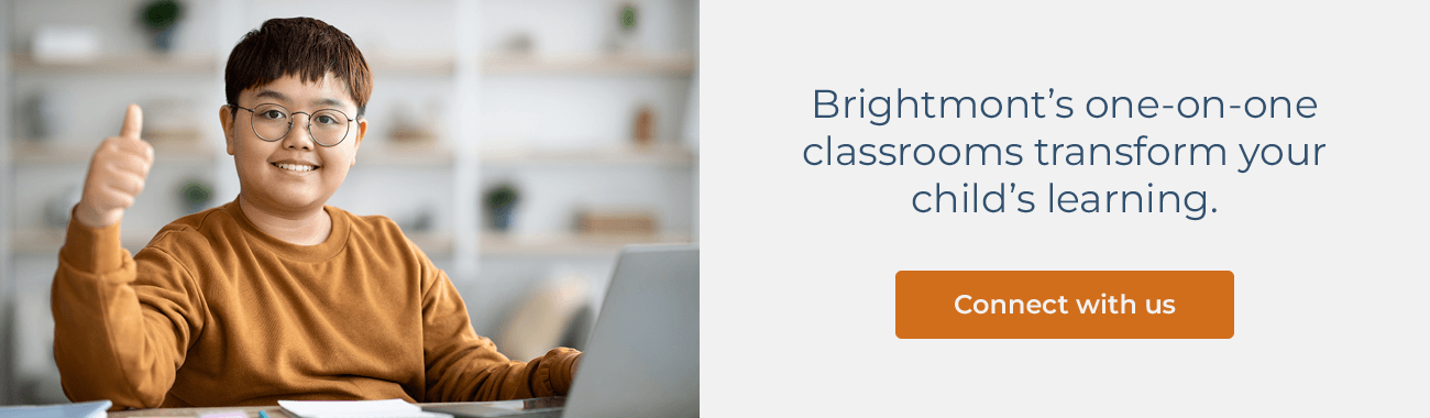 Brightmont's one-on-one classrooms transform your child's learning