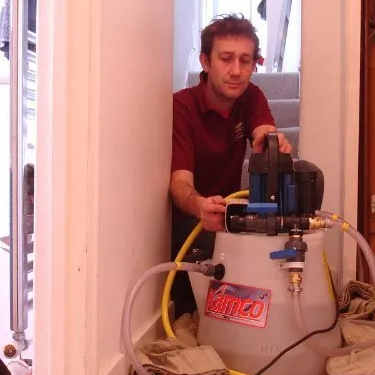 Power flushing Andrew Riley heating plumbing & gas