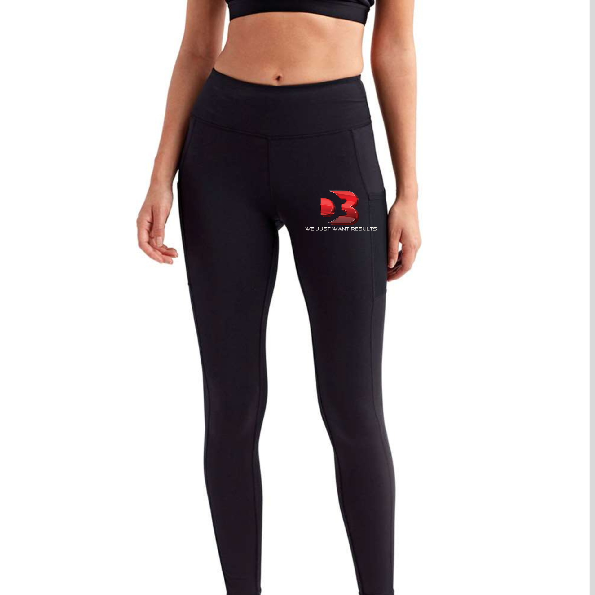 WE JUST WANT RESULTS- Mesh Pocket Danica Leggings