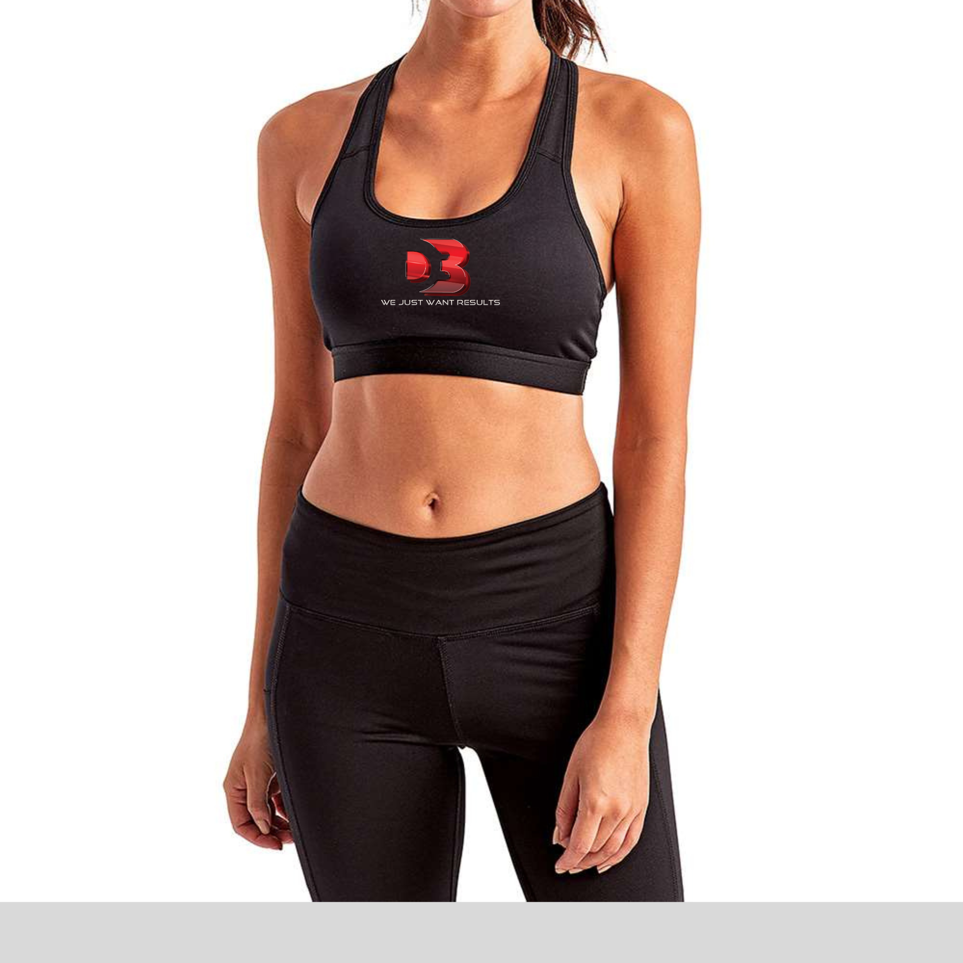 WE JUST WANT RESULTS - Women's Medium Impact Sports Bra