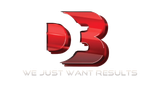 Red logo with the letters DB in a stylized font and the text 