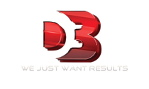 Red logo with the letters DB in a stylized font and the text 