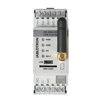 GD-02K-DIN combinatore telefonico stand alone Jablotron, Controllo Temperature, Controli livello. Gestione tramite Cloud con APP installatore e utente