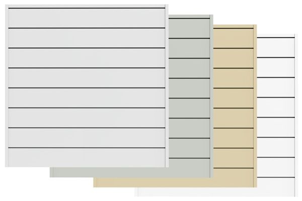 Standard and Premium Slatwall Panel Colors