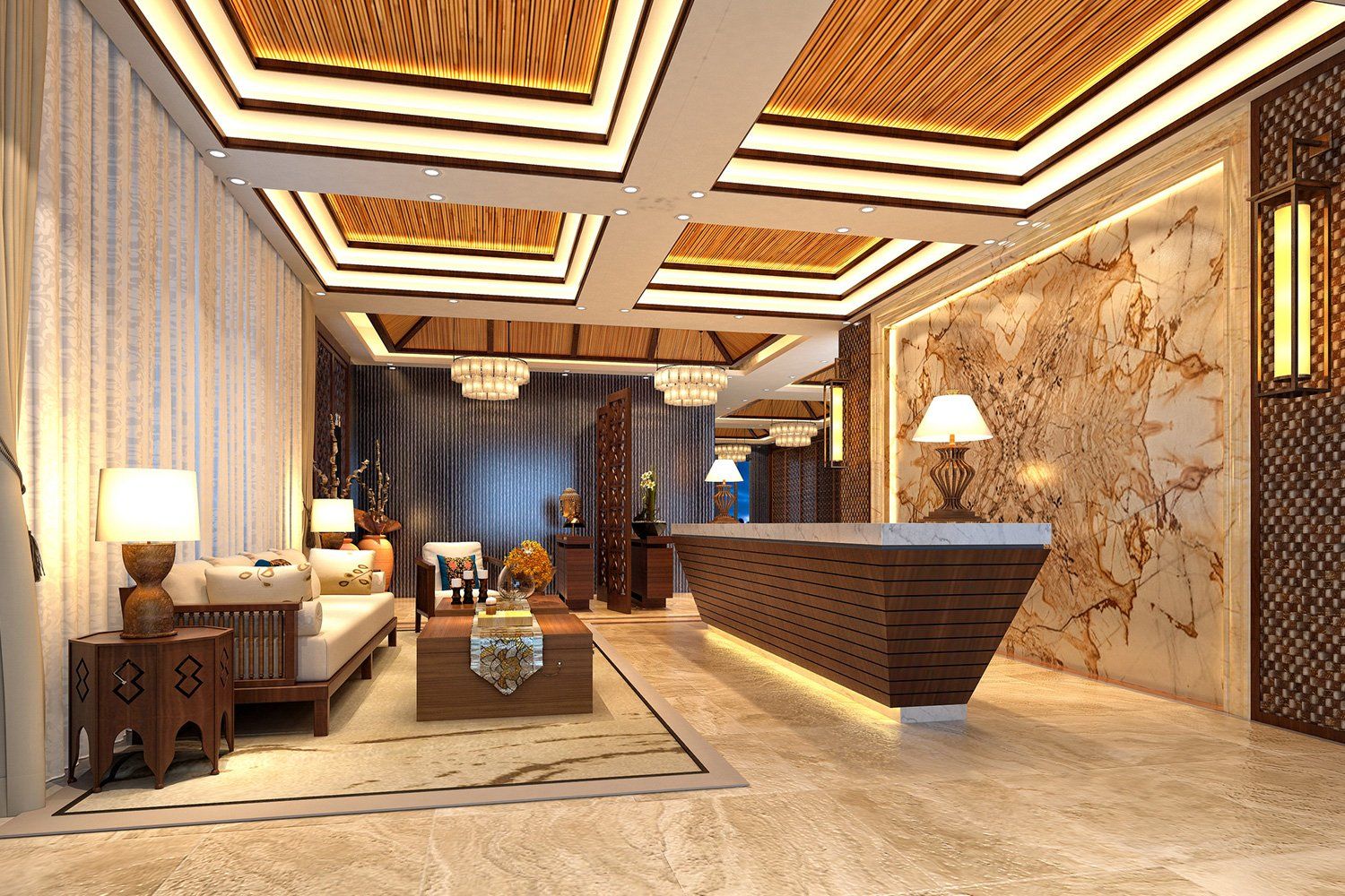 Luxury Hotel Lobby and Reception — Providence, RI — Great In Counters