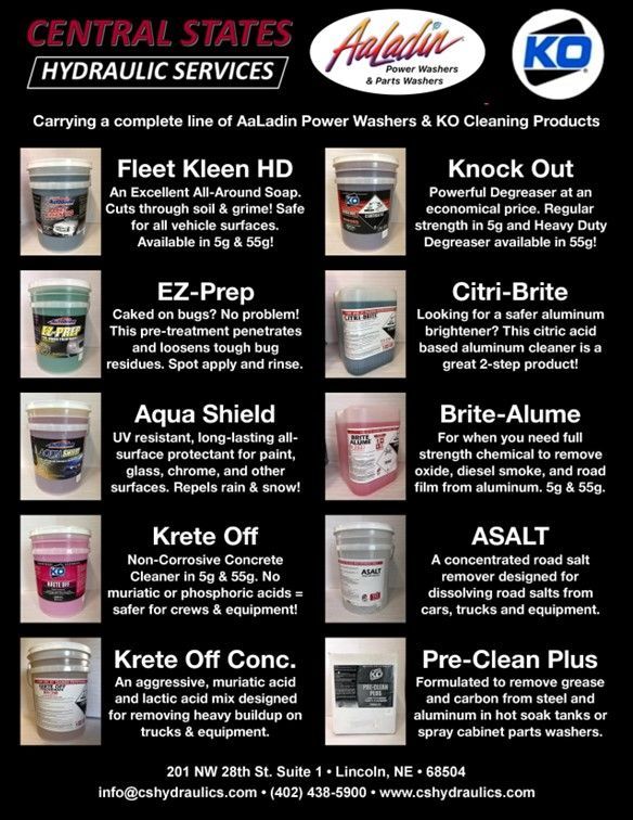 Flyer For Central States Hydraulic Services — Lincoln, NE — Central States Hydraulic Services