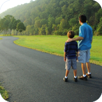 Father and Son Walking Together — Sunnyside, WA — Yakima Valley Chiropractic Center