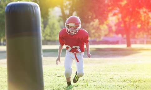 Boy in Football Gear — Sunnyside, WA — Yakima Valley Chiropractic Center