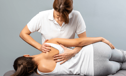 Woman in Chiropractic — Sunnyside, WA — Yakima Valley Chiropractic Center