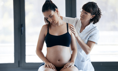 Pregnant Woman in Chiropractic — Sunnyside, WA — Yakima Valley Chiropractic Center