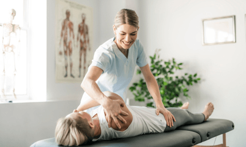 Chiropractor with Patient — Sunnyside, WA — Yakima Valley Chiropractic Center