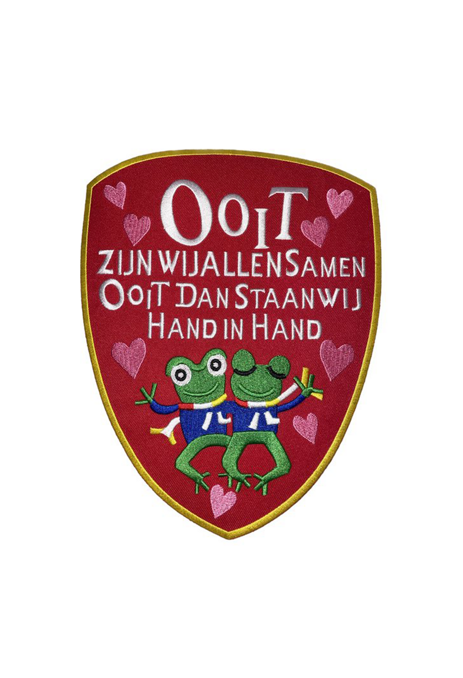 Embleem ooit zijn wij alle samen (rood)