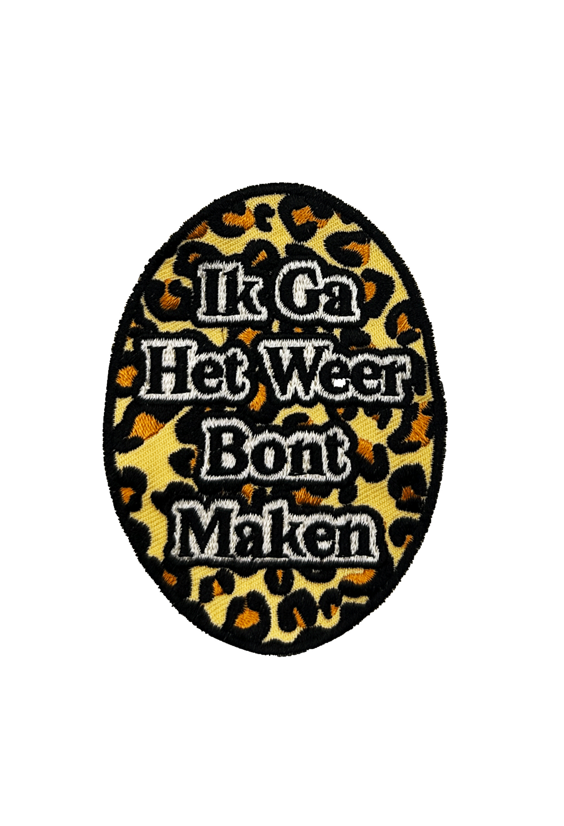 Embleem panter ik ga het weer bont maken