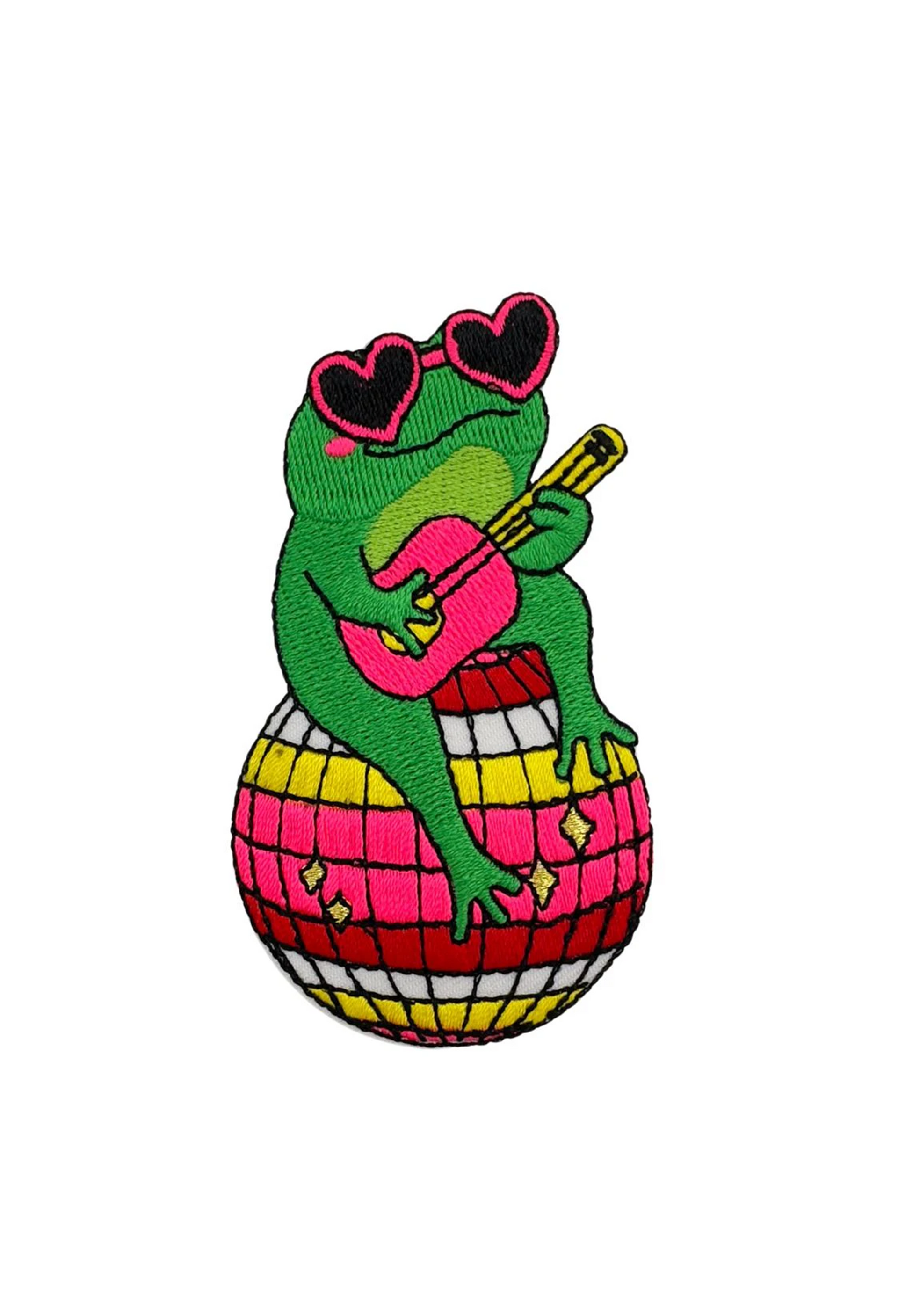 Embleem Oetel op discobol met gitaar