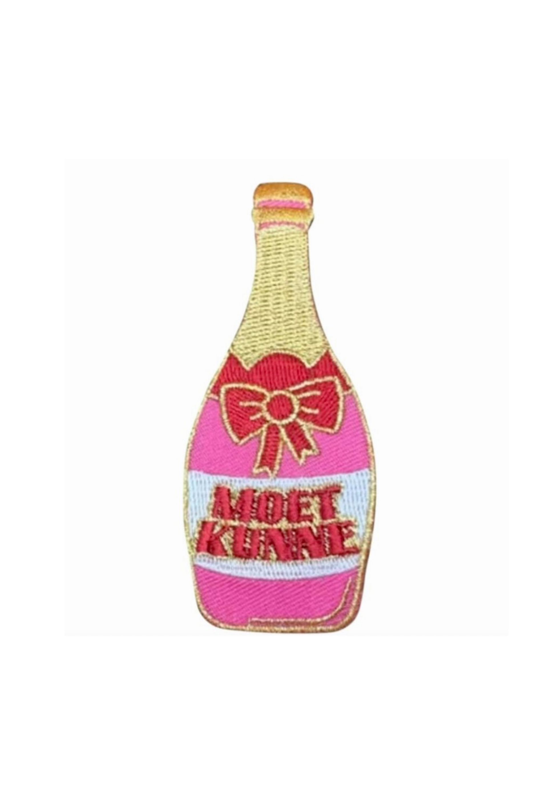 Embleem champagne fles