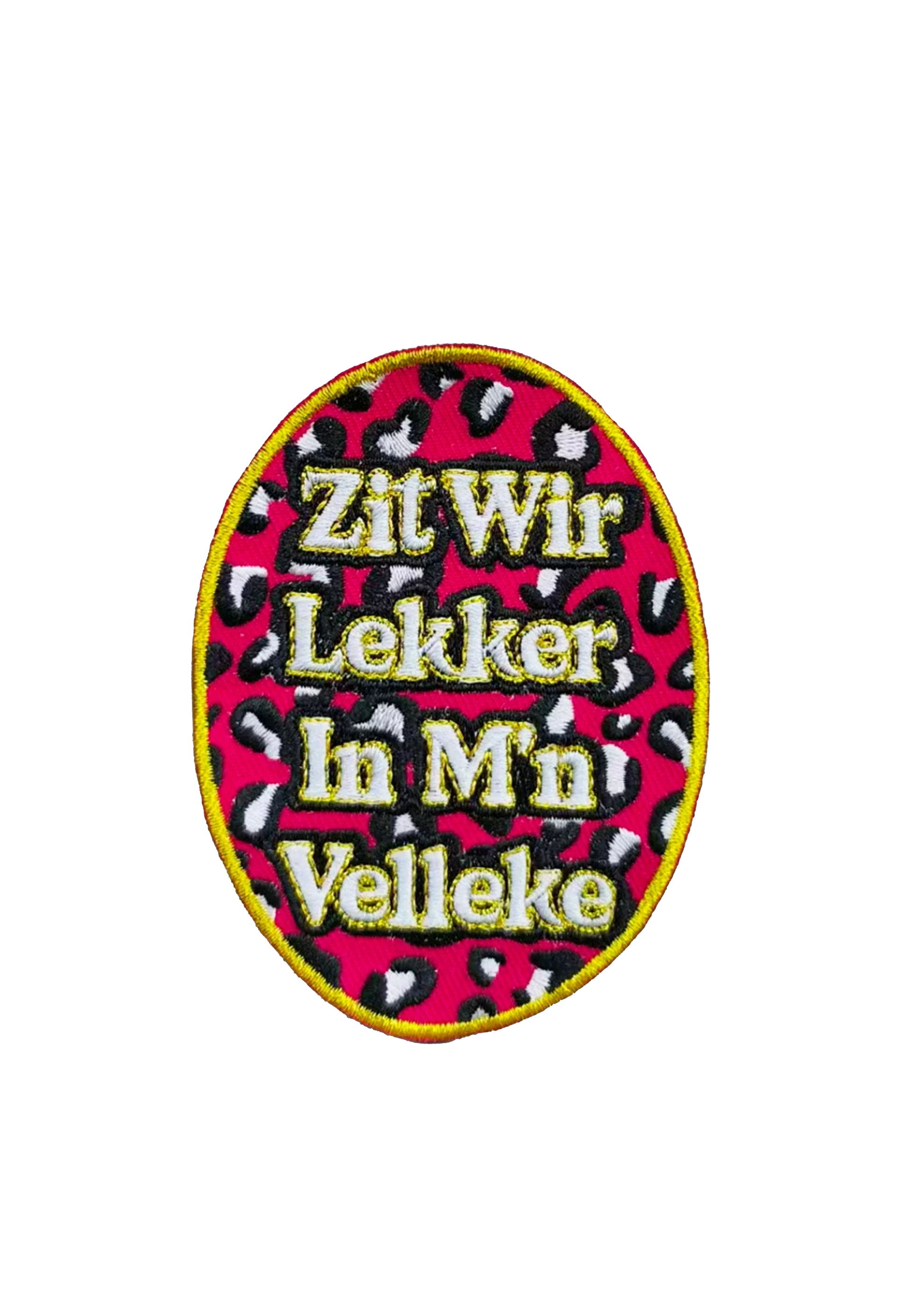 Embleem zit wir lekker in m'n velleke