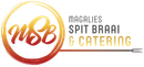 Logo for Magalies Spit Braai & Catering, with stylized